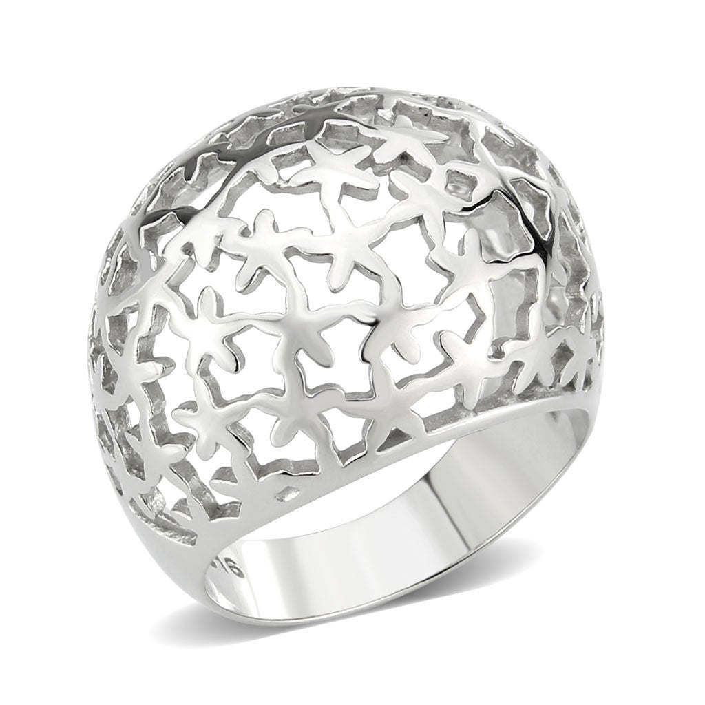 TK3802 - High polished (no plating) Stainless Steel Ring with NoStone in No Stone_voghion.com
