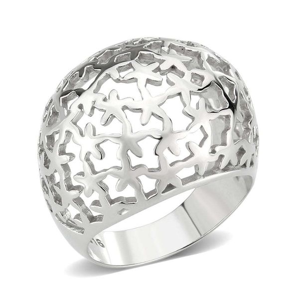 TK3802 - High polished (no plating) Stainless Steel Ring with NoStone in No Stone_voghion.com