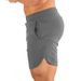 Pantaloncini da allenamento da 5 pollici da uomo - Ibridi per palestra e corsa con tessuto ad asciugatura rapida (design minimalista senza logo, tasche laterali elasticizzate in 4 direzioni)_voghion.com