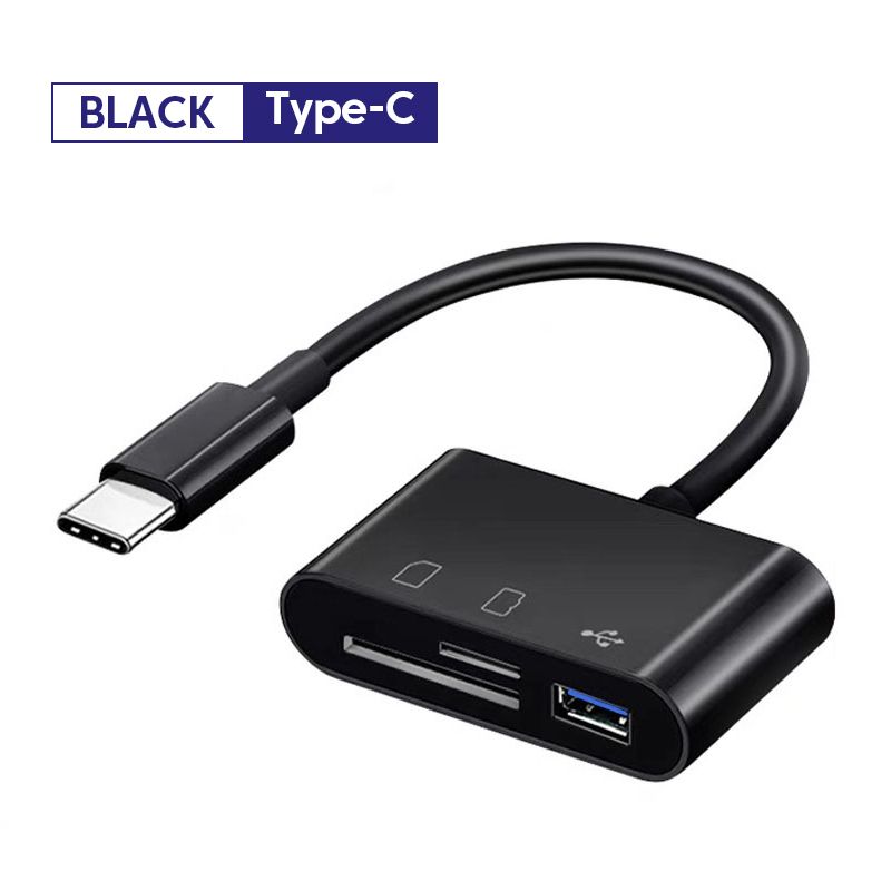 Adapter Type-C Micro TF CF SD Memory Card Reader Writer Compact Flash USB-C Adapter for Book Samsung Huawei Xi_voghion.com
