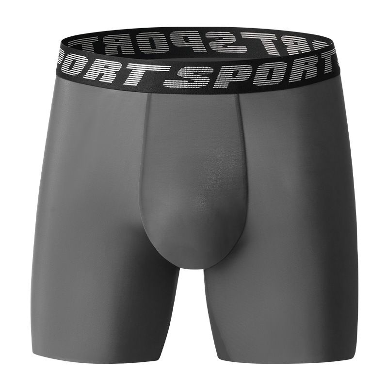 Heren Grote Maat Anti-wrijving Shorts Zomer Dunne IJs Zijden Ondergoed Heren Naadloze Boxerbroek Hardloopboxerbroek_voghion.com