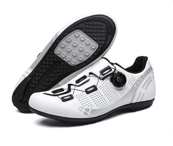 Uue stiili lukkudega rattakingad, topeltlukuga jalatsid, meeste ja naiste maanteejalgrattajalatsid, kõva põhjaga maastikuratta kummist põhi_voghion.com