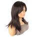 Synthetic Clip-in Ladies Brown Bangs Long Straight Hair High Temperature Silk Chemical Fiber Wigs_voghion.com