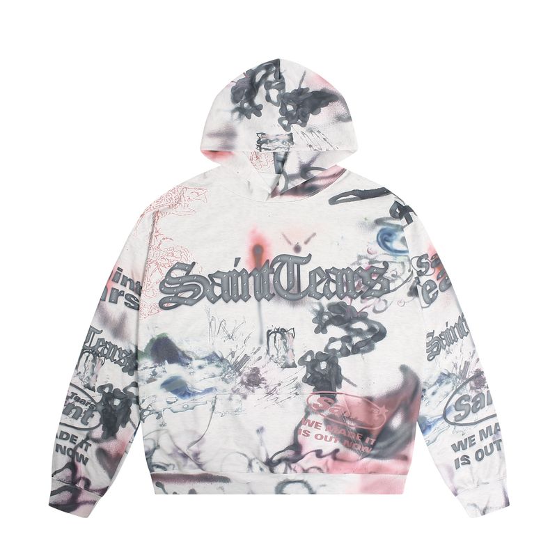 Herrenbekleidung Hip Hop 3D-Druck High Street Loose Hoodie Pullover Jacke_voghion.com