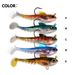 High Carbon Steel Head Single Hook T Tail Lead Fish Simulation Soft Freshwater Bass Lure Bait_voghion.com