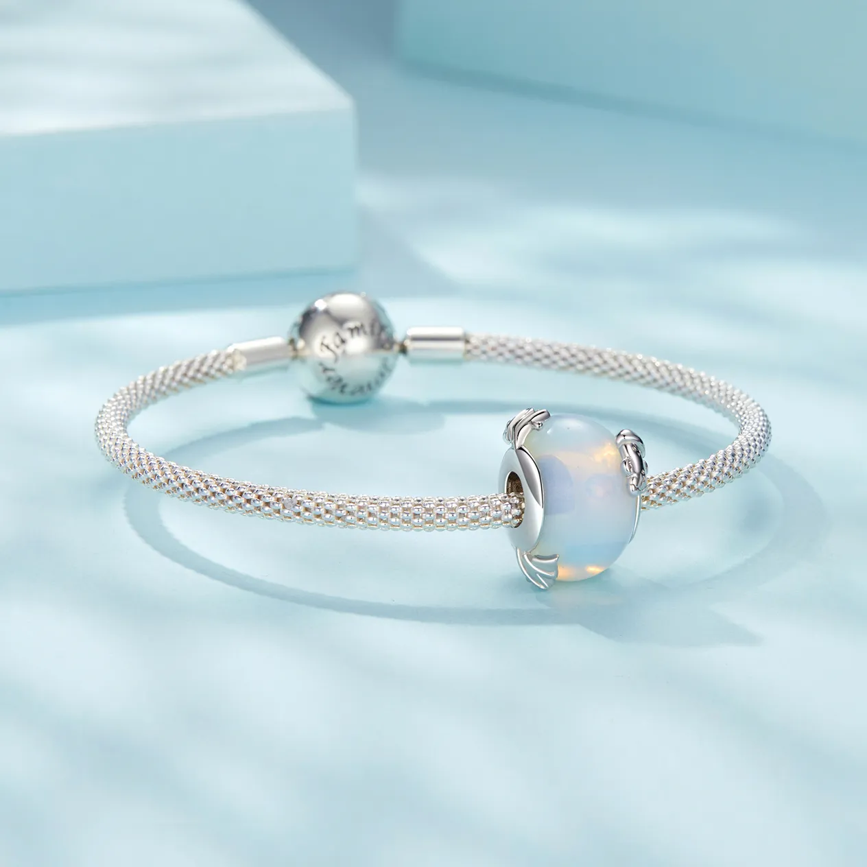 Christmas Rainbow Beads Charm Sterling Silver Charm_voghion.com