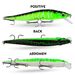 Jindian Minnow Sea Lure Industrial Printing Simulation Hard Bait Długość 11,94 cm/14,47 g DW403_voghion.com