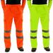 Herrenbekleidung Herren Reflektierende Streifen Sanitär Arbeiter Uniform Fleece Freizeithose_voghion.com