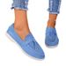 Casual Plus Size Flat Women's British Style Loafers Slip-On Lazy Shoes_voghion.com