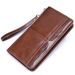 Supply Business Double Pocket Men's Wallet Long Wallet Multi Card Slots Genuine Leather Men's Handbag Clutch Bag_voghion.com