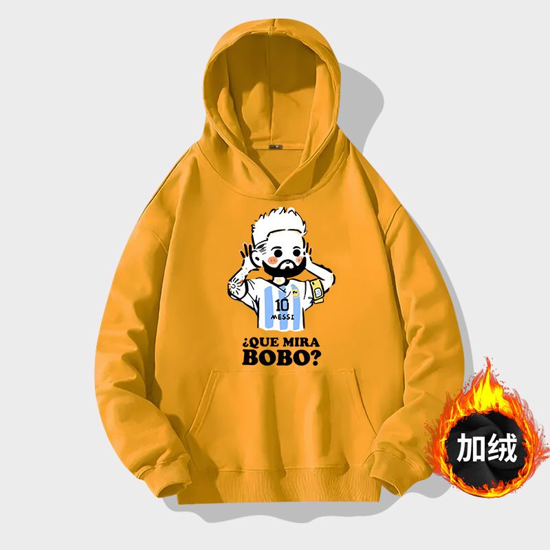 Super Football Superstar Messi Kapuzenpullover für Herren Herbst Jugend Trend Lockere Schulter Langarm Kleidung Jacke_voghion.com