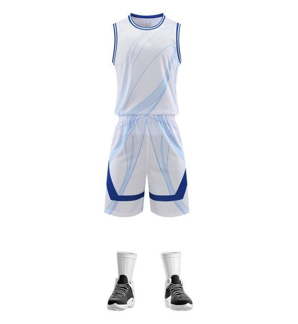 Basketbola tērps vīriešu vasaras koledžas sporta treniņu komandas basketbola krekla bumbu apdrukai_voghion.com