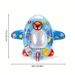 Anello da nuoto gonfiabile per aeroplano di dinosauro per bambini, galleggiante per sedile dei cartoni animati, galleggiante per piscina in PVC resistente per bambini e bambine, forniture per piscina estiva_voghion.com