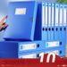 Wengu Confezione da 10 scatole portadocumenti per ufficio in plastica spessa A4 per ricevute e documenti, resistenti_voghion.com