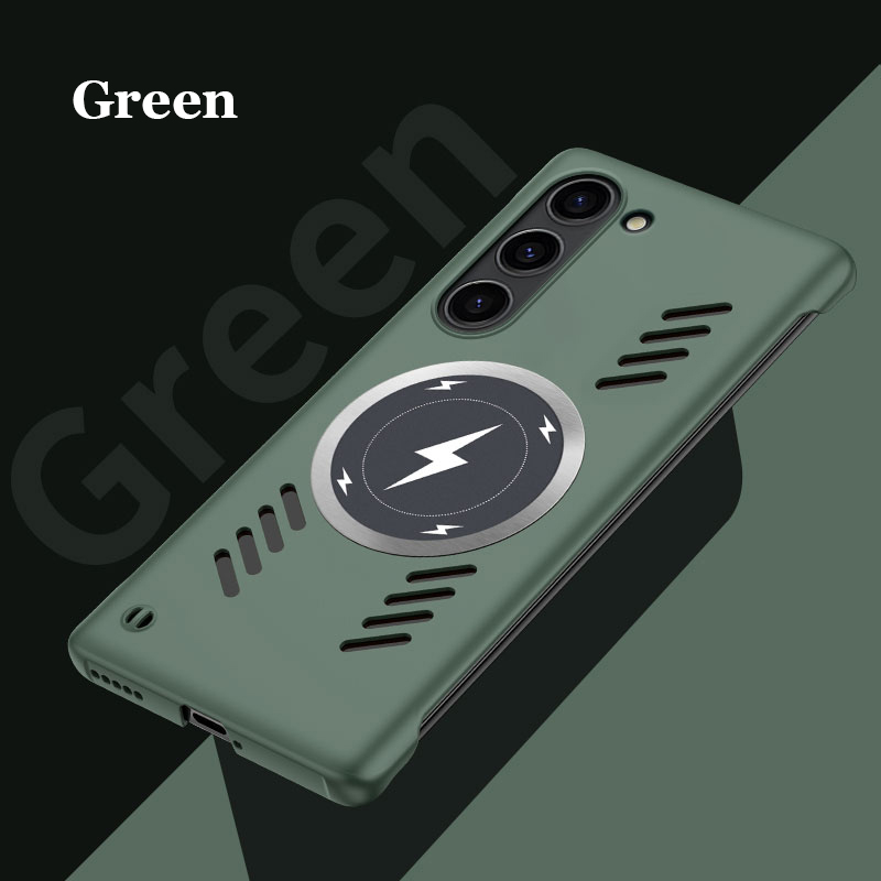 Coque magnétique en graphène sans cadre, étui pare-chocs pour Samsung Galaxy S23, S22, S21, S20 Plus Ultra Magsafing, chargement sans fil_voghion.com