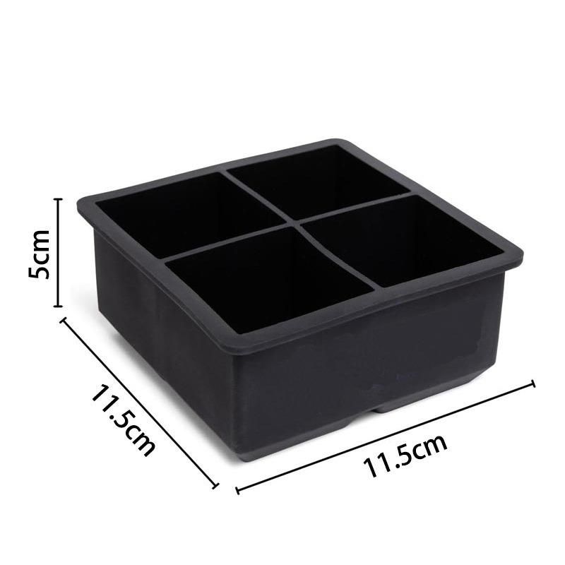 Hot Selling 6-Linked Large Silicone Tray Cube Easy Release Quick Freeze Ball Ice Making Mold_voghion.com