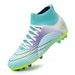 Scarpe da calcio sportive da allenamento per ragazzi e ragazze, con tacchetti AG alti e suola in gomma._voghion.com