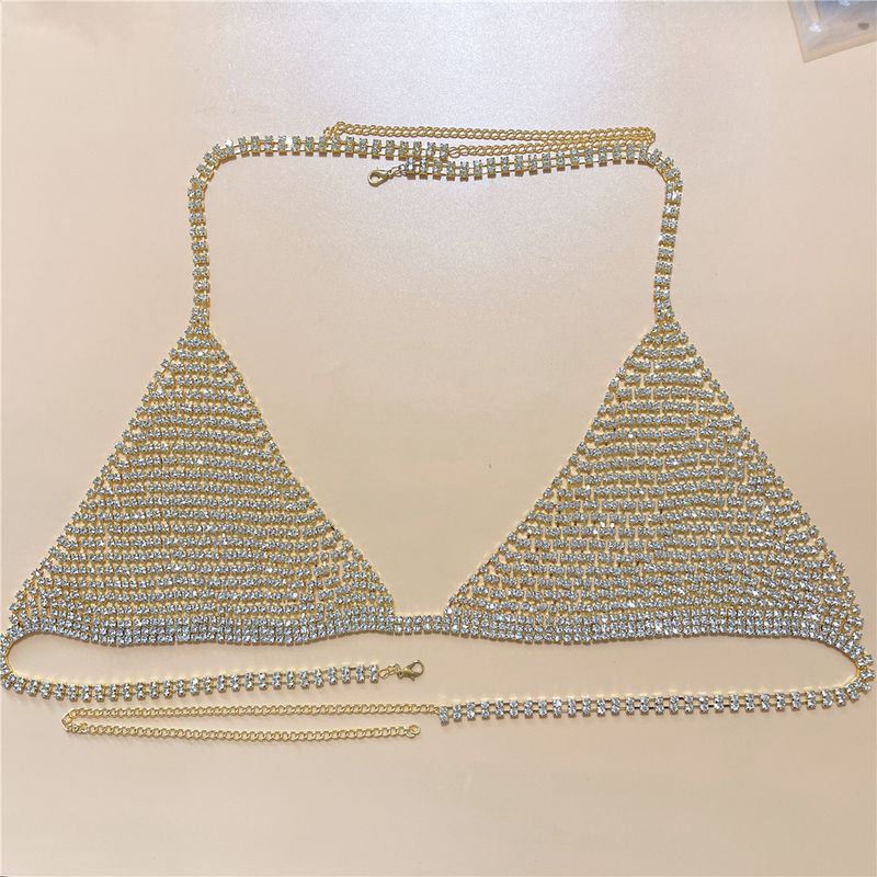 Šperky Water Claw Full Diamond Dámská móda Sexy dutá podprsenka tělo řetízek_voghion.com