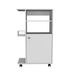 Napenthe 1-Shelf Kitchen Cart With Caster White_voghion.com