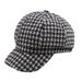 Cappello ottagonale scozzese, berretto casual da strillone in stile coreano per primavera e autunno, cappello da artista alla moda, basco a becco d'anatra per_voghion.com