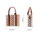 Damen Spot Cross-Border Tote Canvas Umhängetasche Bohemian Aztec Geldbörsen und Handtaschen Damen Geldbörse 240824_voghion.com