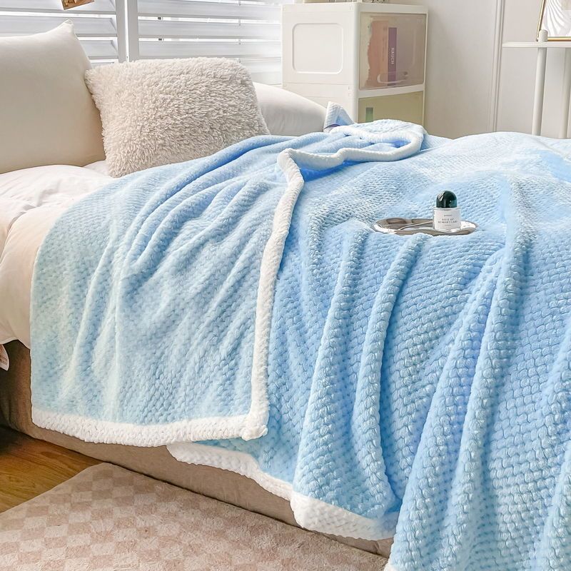 Nuove coperte calde autunnali in peluche di coniglio artificiale per letti, morbide coperte in pile di corallo, comode e spesse, lenzuolo da letto_voghion.com