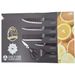 Set regalo antiaderente con motivo a onde e strisce, 6 pezzi, coltello 238A_voghion.com