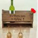 Storage Household Wooden Red Glass Inverted High-End Luxury Wine Rack Single_voghion.com