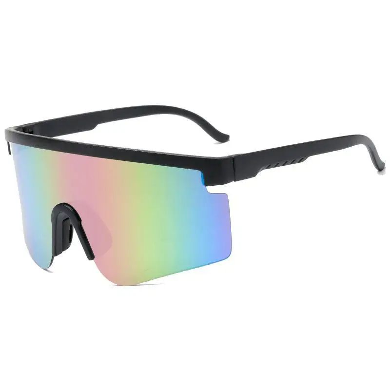 Lunettes de soleil d'extérieur tendance à grand cadre, protection à 360 °, VTT, hommes et femmes, sport, UV400, lunettes de vélo_voghion.com