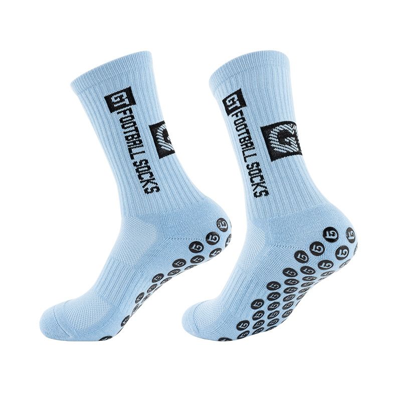 Non-Slip Football Socks For Men & Kids - Mid-Calf Cotton Blend Sports Socks For Training & Matches (Multiple Colors & Sizes)_voghion.com