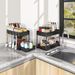 Family Organizer Pull-Out Kitchen 2-Tier Spice Rack & Countertop Storage Shelf For Bathroom Desktop Space-Saving Drawer Cabinet_voghion.com