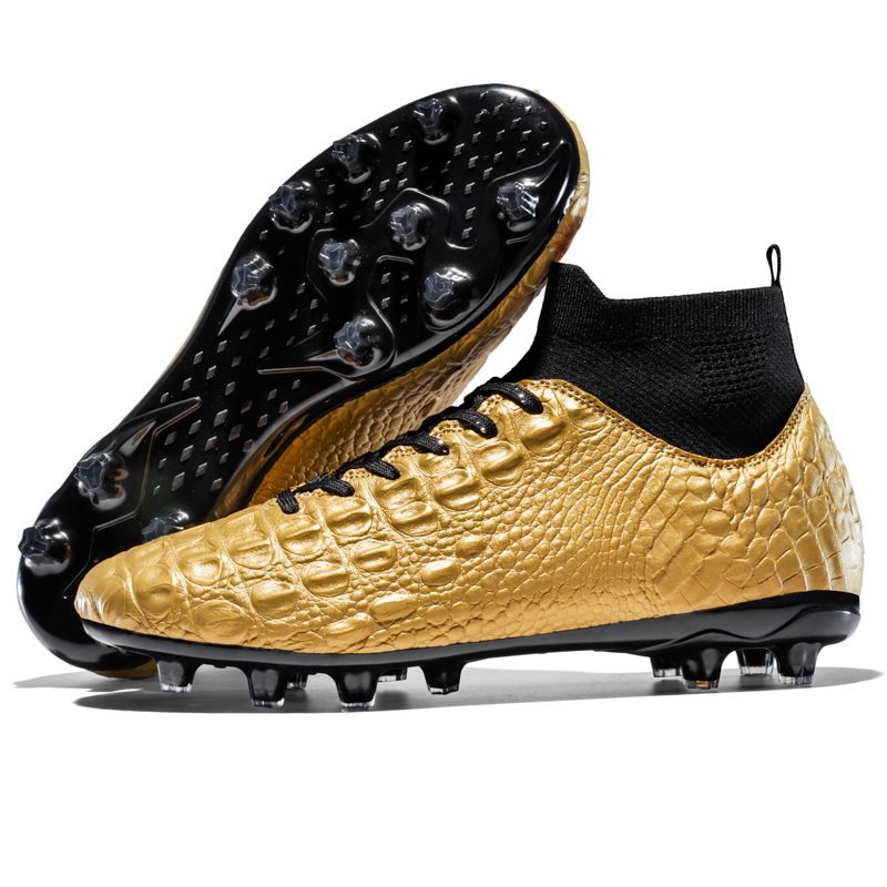 Leather Men's Long Nail Football Training Shoes, Indoor And Outdoor Sports Shoes_voghion.com