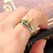 Modische Loki-Ring-Sets für Frauen, Superheld Thor, grüner Kristall, passende Krone, Helmringe, Stapelschmuck, Unisex, Cosplay_voghion.com