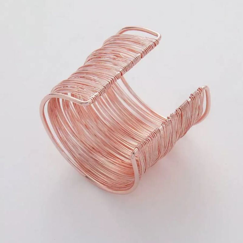 Bracciale regolabile aperto punk rock audace per donna - Gioielli streetwear boho gotici alla moda in argento, oro, oro rosa_voghion.com