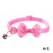 Small Bowknot Cat Bell Pet Accessories Polka Dot Puppy Collar_voghion.com