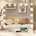 Hollywood Makeup Mirror Large Vanity Light Mirror With 14 Dimmable LED Bulbs_voghion.com