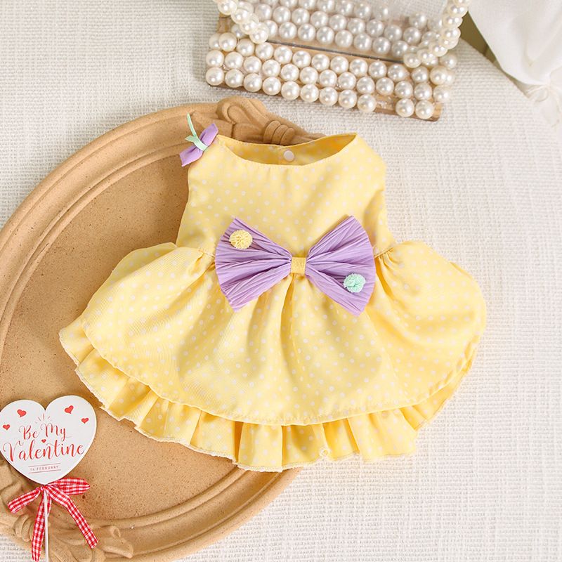 Hund Katze Teddy Corgi Prinzessin Kleid Lolita Haustier Kleidung_voghion.com