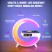 15W Wireless Charger Station Multifunction RGB Desk Lamp Alarm Clock Speaker For IPhone Samsung Huawei Fast Charging_voghion.com