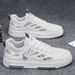Men's Skate Shoes With Good Grip, Breathable Lace-up Sneakers_voghion.com
