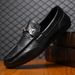 New Spring Summer Slip-on Loafers Men's Casual Leather Shoes Slip-on Moccasins_voghion.com