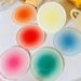 Acrylic Coasters Set - Heat Resistant Round Drink Mats (Ombre Candy Colors 6-Pack) - Stylish Table Decor For Coffee & Photography_voghion.com