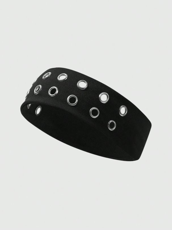 Fascia per capelli punk in tessuto elastico con occhielli_voghion.com
