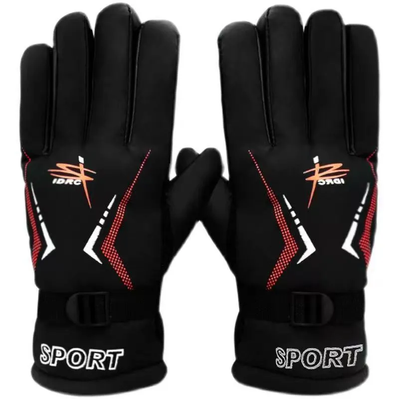 New Men's Women's Winter With Thick Velvet Insulation For Outdoor Skiing, Electric Bike Riding, And Anti Slip Gloves_voghion.com