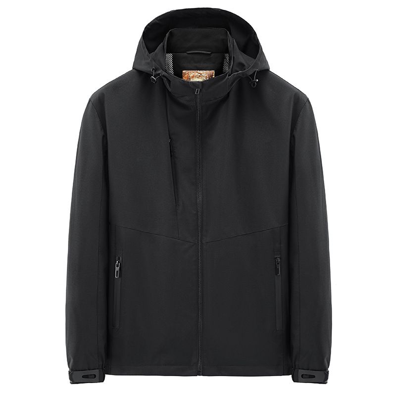 Men's hardshell jacket windproof work clothes casual outdoor sports coat running mountain climbing fishing coat_voghion.com