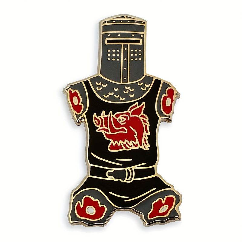 Black Knight "Just A Flesh Wow" Enamel Lapel Pin_voghion.com