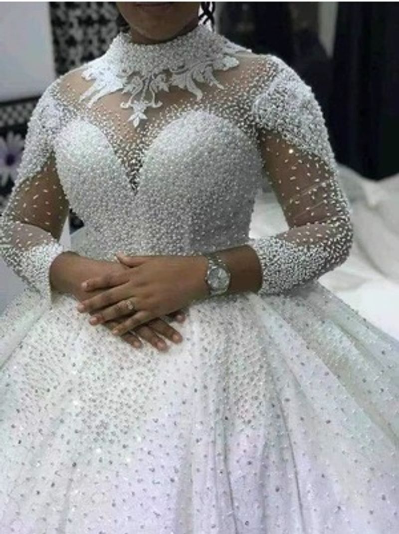 Vêtements pour femmes robe de mariée mariée robe de mariée en dentelle_voghion.com