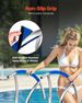 VEVOR Pool Handrail, 2Pack 30"x30" Swimming Pool Stair Rail, 304 Stainless Steel Stair Pool Hand Rail Rated 375lbs Load Capacity, Pool Rail With Quick Mount Base Plate, And Complete Mounting Accessory_voghion.com