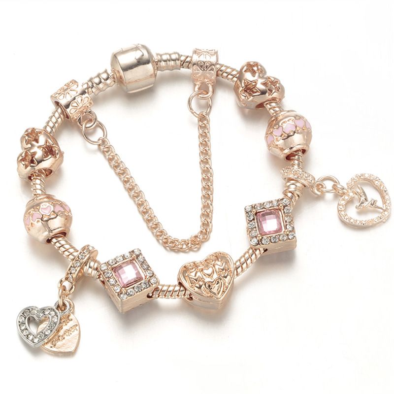 Charm Bracelets Hollow Star Beaded Bracelet DIY Jewelry_voghion.com