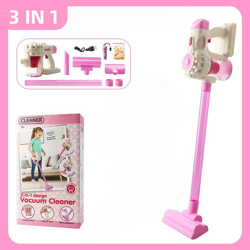 Children's Vacuum Electric Training Baby Cleaning Simulation Mini Cleaner Parent-Child Pretend Play For Girls_voghion.com