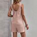 2024 Women's Summer Casual Fashion Shorts Solid Color Jumpsuit Suspender Pants For Women_voghion.com